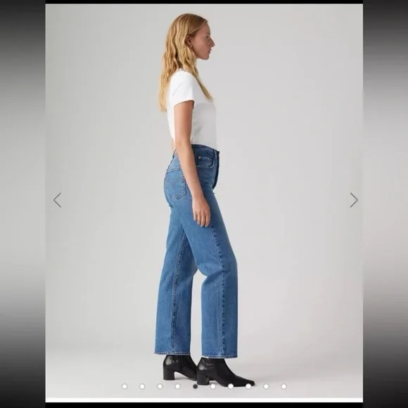 Levi’s Ribcage Straight Ankle Jeans in Dance Around size 29 - Picture 7 of 12